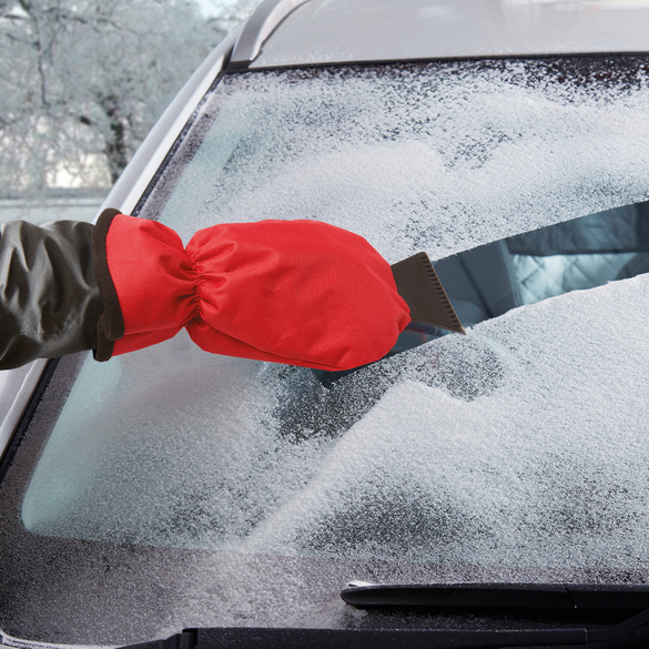 Grattoir à glace pour voiture avec moufle
