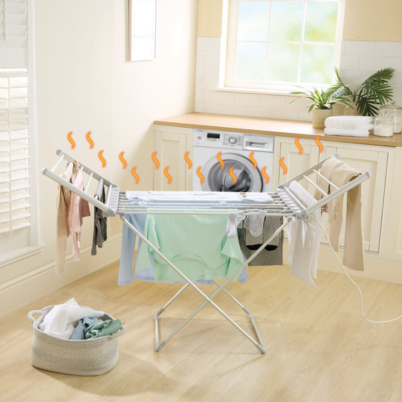 Étendoir à linge chauffant