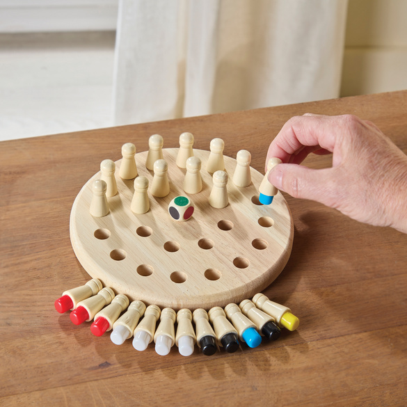 Jeu de mémoire en bois