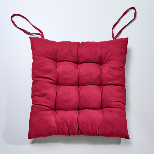 Coussin de chaise Eldo, rouge
