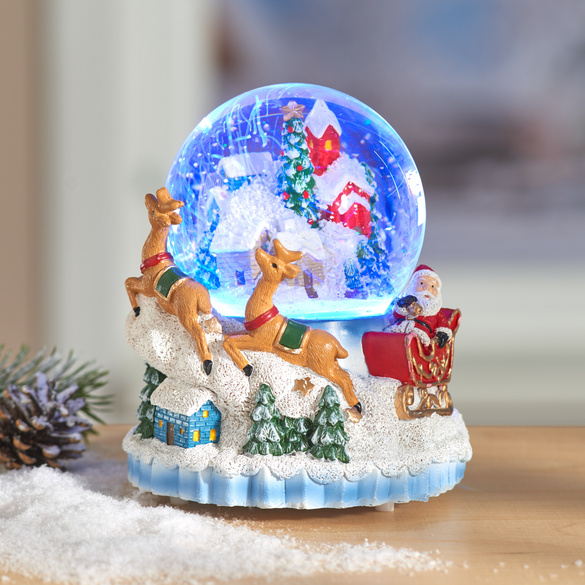 Boule à neige LED musicale