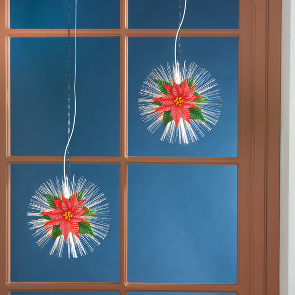 Suspension fleur LED