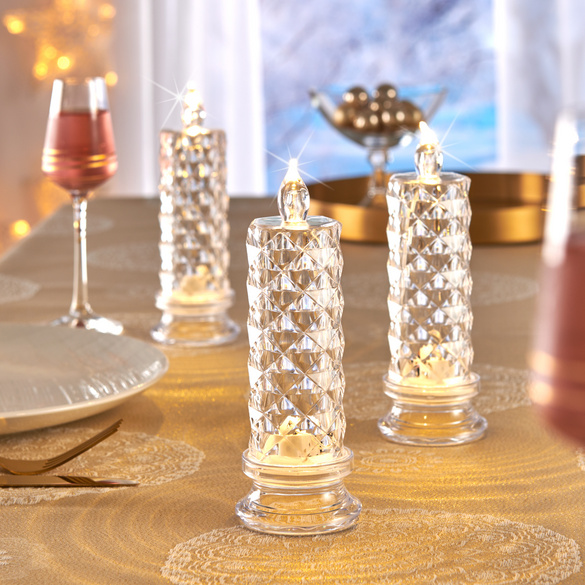 Lot de 3 bougies LED