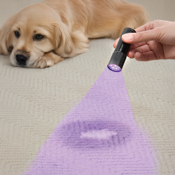 Lampe de poche LED de détection d'urine