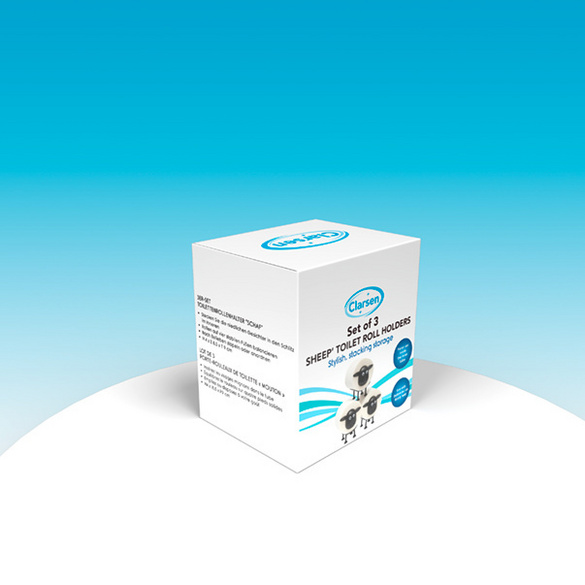 Support de papier toilette "Mouton" set de 3 Clarsen
