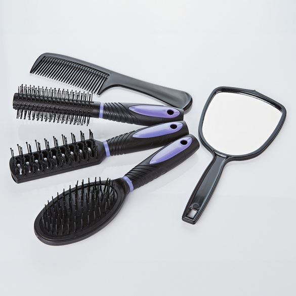 Lot de 5 accessoires de coiffure sur un support