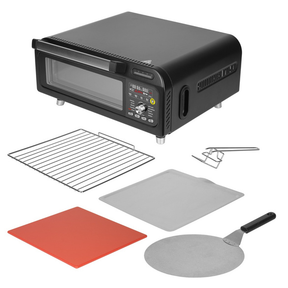 Four à pizza multifonction 10-en-1 avec Airfryer & gril à steak Genius Chef