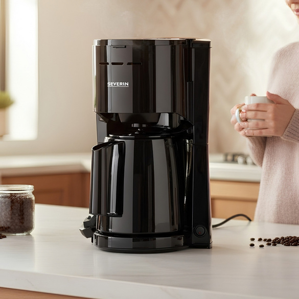 Cafetière filtre avec verseuse isotherme KA 9306 noire SEVERIN