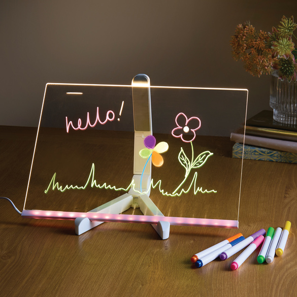 Tableau d'écriture LED avec stylos, Bourne & Hollins