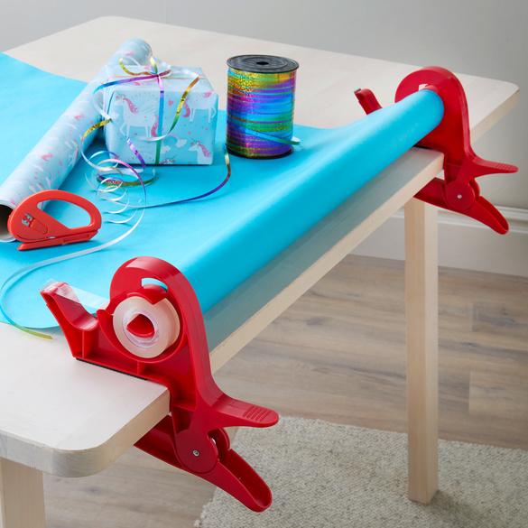 Set 3 pièces pour emballage cadeaux, rouge