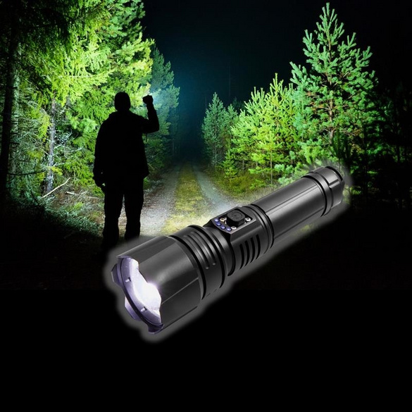 Lampe de poche LED puissante avec batterie, Victor Tools