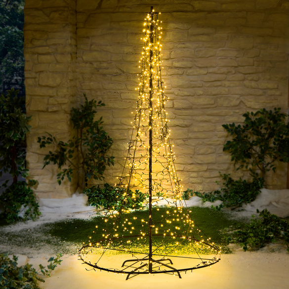 Arbre lumineux LED 180 cm avec effet scintillant, Gainsborough