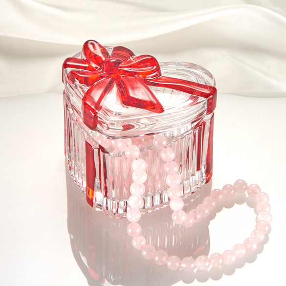 Boîte en verre "Cœur"