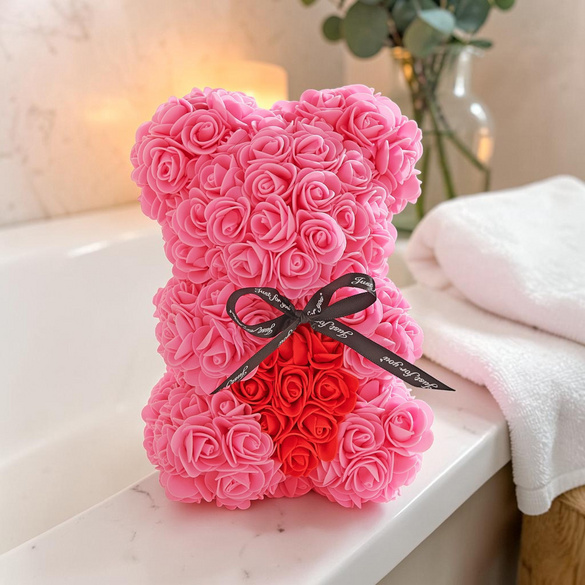 Ours en roses