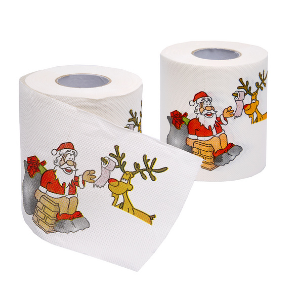 Papier toilette de Noël 3 plis, lot de 2