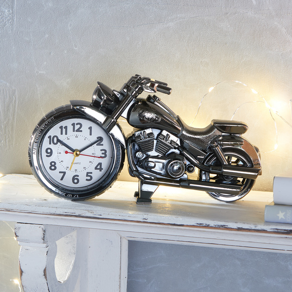 Réveil "Moto", noir