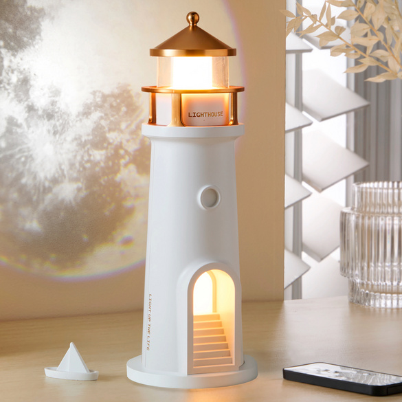 Lampe phare-projecteur avec lumière de lune LED, Bergström