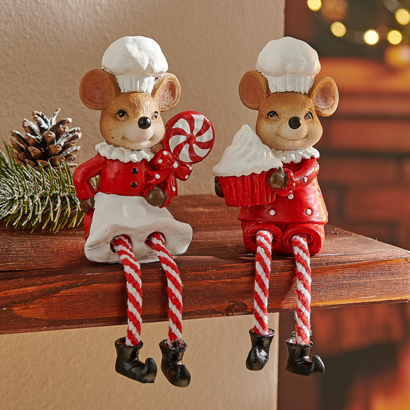 Décoration souris de Noël