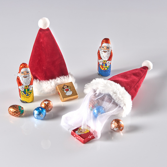 Minibonnet de Noël garni de confiseries