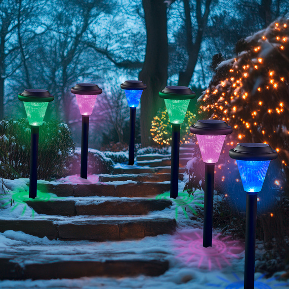 Lot de 6 lampes solaires