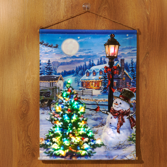 Tableau LED "Bonhomme de neige"