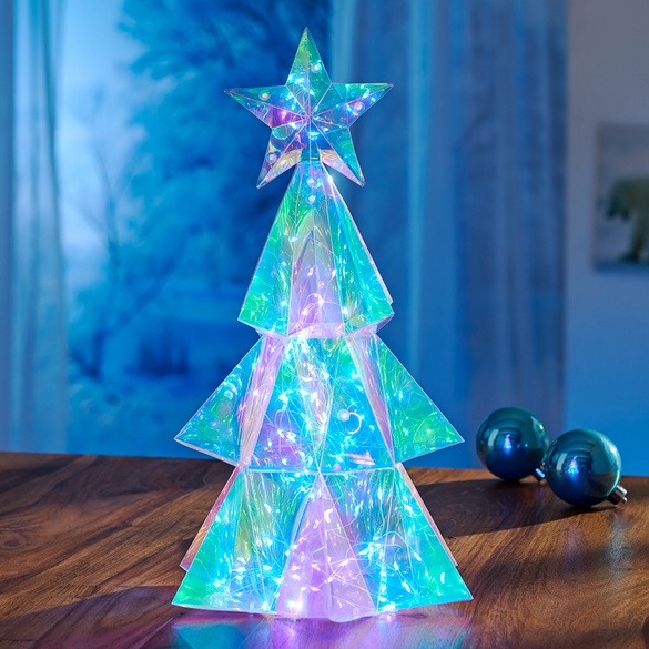 Sapin de Noël LED avec effet scintillant