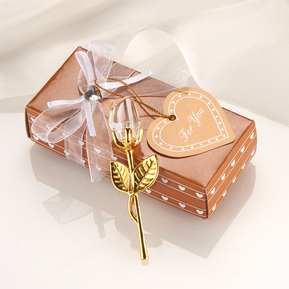 Rose décorative Eldo blanc