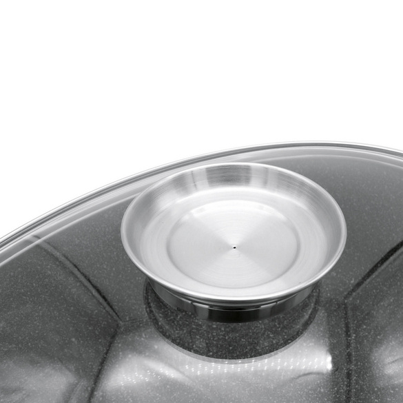 Rôtissoire d'oie 8 l Delta avec couvercle en verre & bouton d'arôme KARL KRÜGER