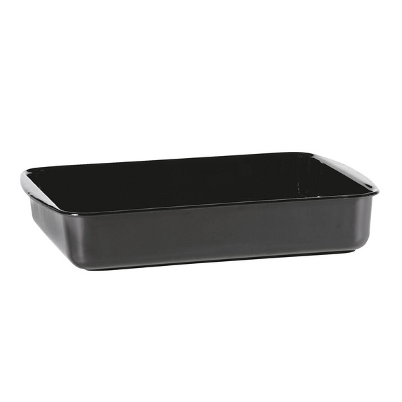 Plat à four en émail 41 x 32 cm noir KARL KRÜGER