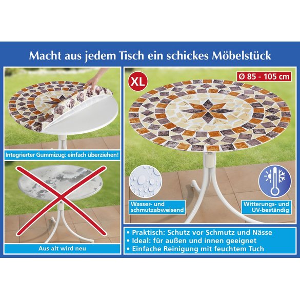 Nappe tendue Mediterranean XL Ø 85-105 cm