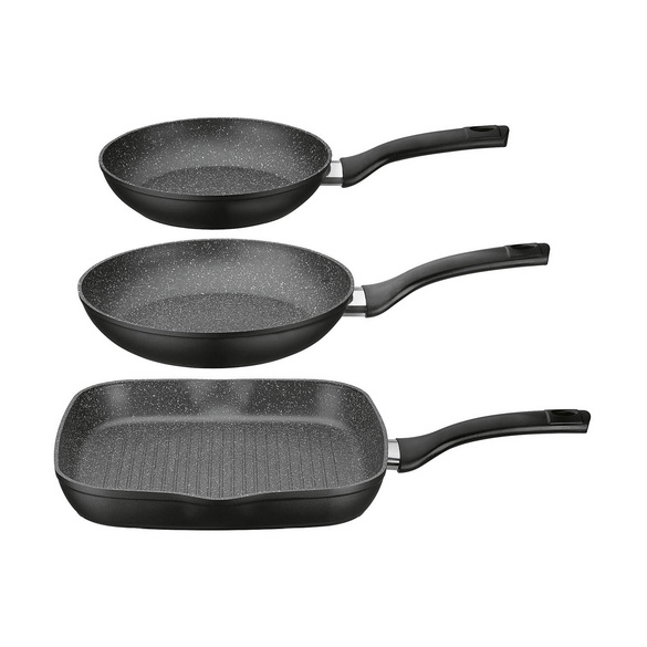 Set de poêles "Gourmet" 3 pièces avec revêtement anti-adhésif GSW