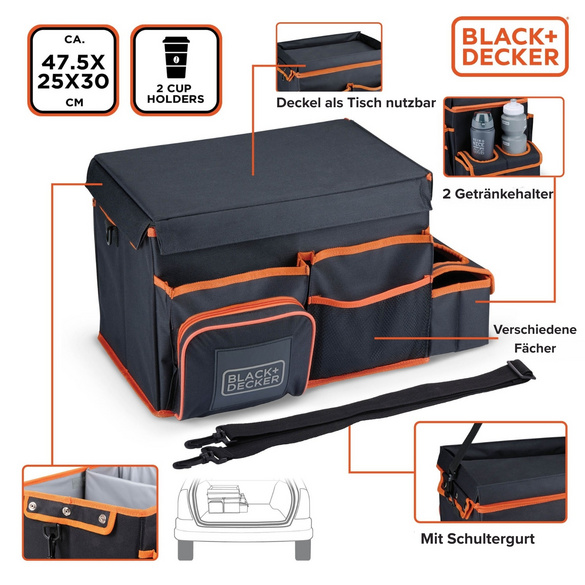 Organiseur de voiture avec fonction de refroidissement BLACK+DECKER