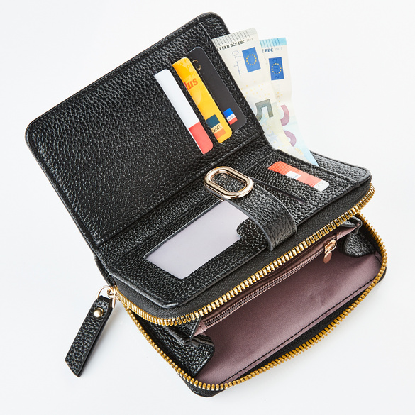 Portefeuille compact pour dames "Ella" RFID noir