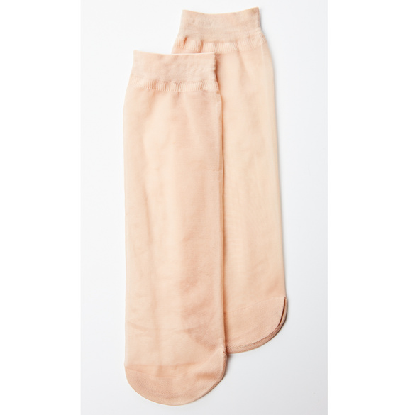 Chaussettes floral + couleur chair 2 paires