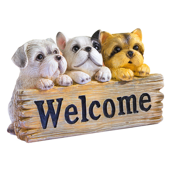 Panneau de bienvenue Design chien