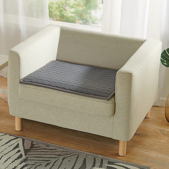 Protège-fauteuil gris foncé