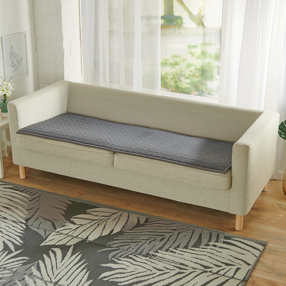 Protège-canapé gris foncé