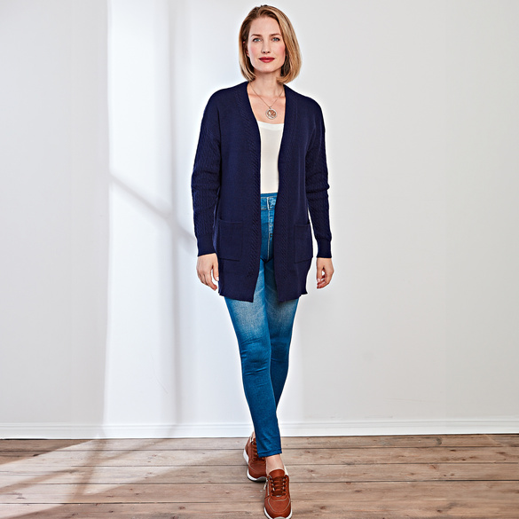 Gilet Amélie di Santi, bleu marine