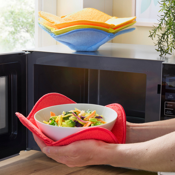 Porte-plats pour micro-ondes, lot de 4