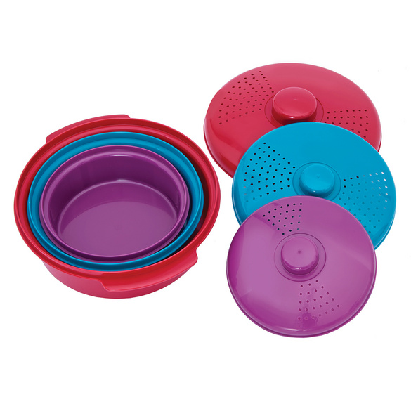 Casseroles pour micro-ondes, lot de 3