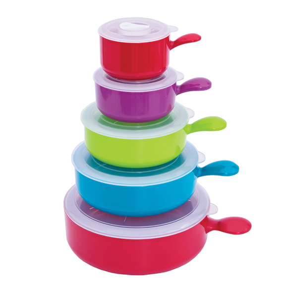 Lot de 5 casseroles pour micro-ondes