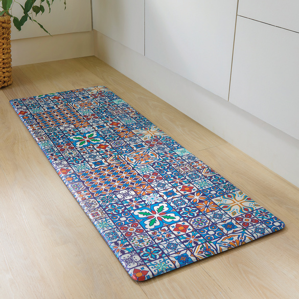 Tapis de cuisine motif floral 120x45