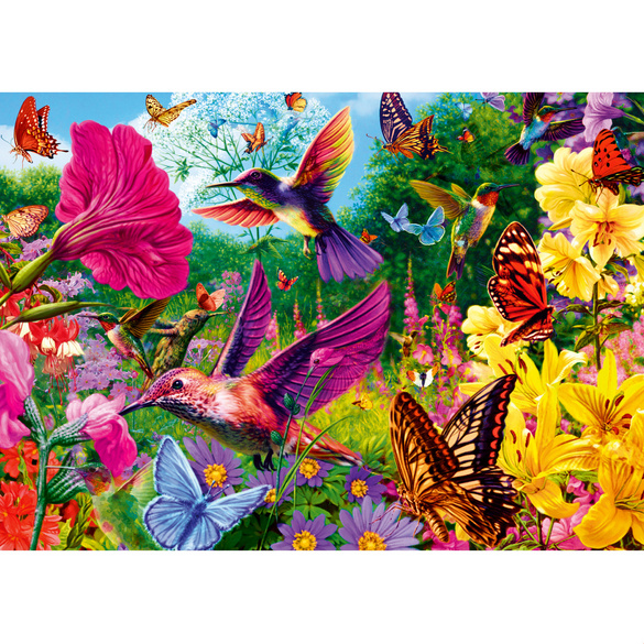 Puzzle "Fleurs et oiseaux"