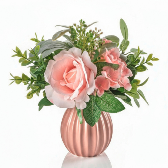 Vase avec rose