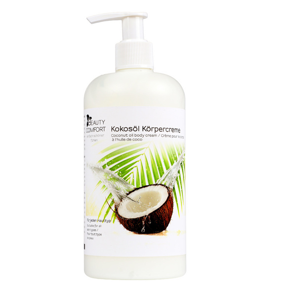 Lotion pour le corps à l'huile de noix de coco