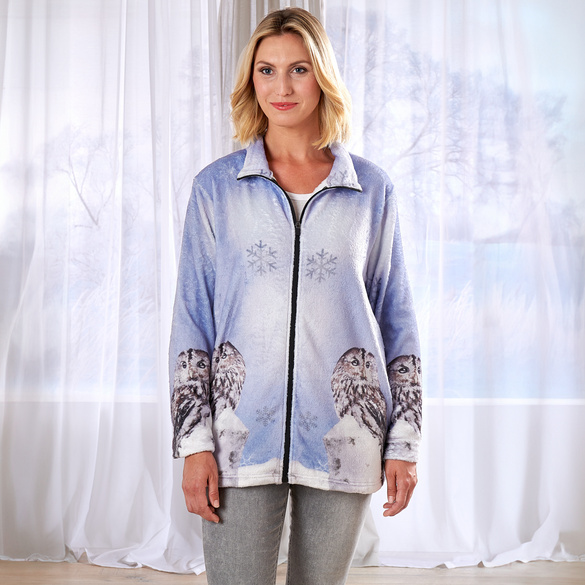 Veste polaire "Chouette des neiges"