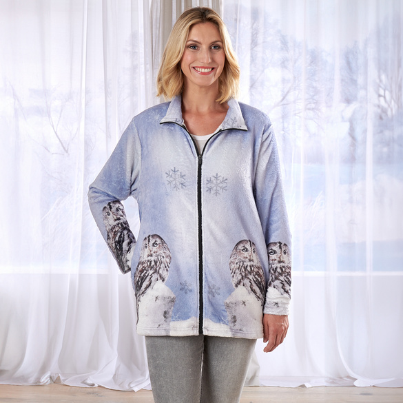 Veste polaire "Chouette des neiges"