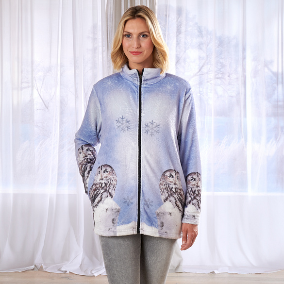 Veste polaire "Chouette des neiges"