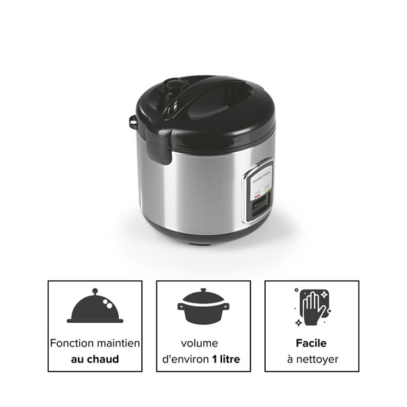 Cuiseur à riz avec fonction cuisson vapeur GOURMETmaxx