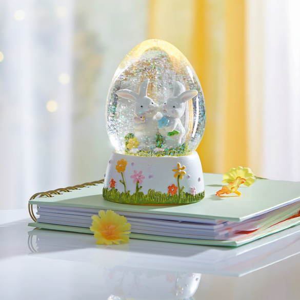 Oeuf en verre avec LED